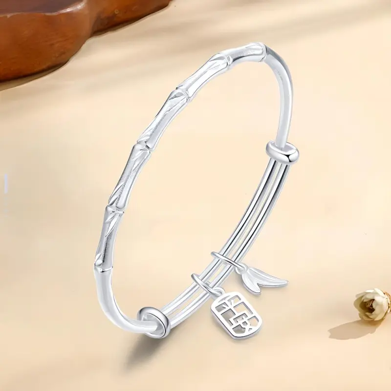 UZIID Sterling Silver Bangles Women's Silver-1