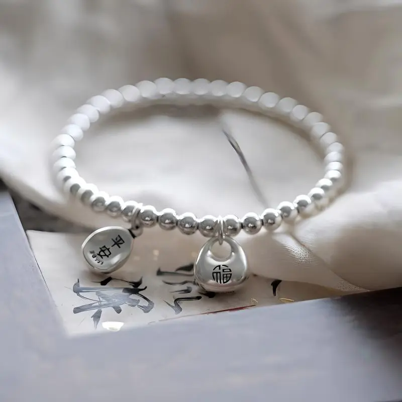 UZIID S999 Silver Pure Silver Bracelets Women's-6