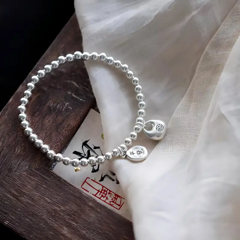 UZIID S999 Silver Pure Silver Bracelets Women's-5