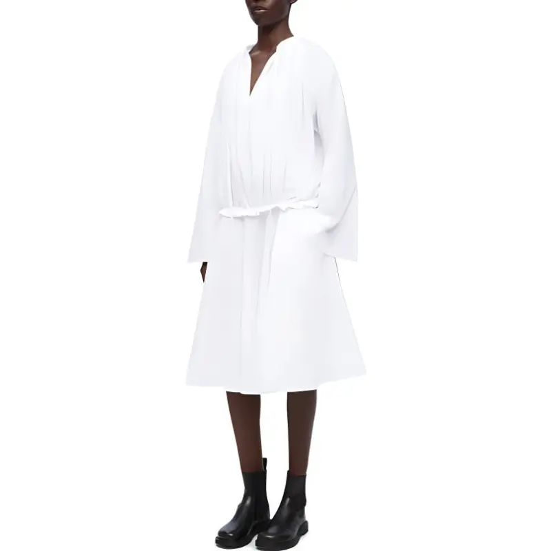 LOEWE SS24 Long Sleeved Dress Women's White-1