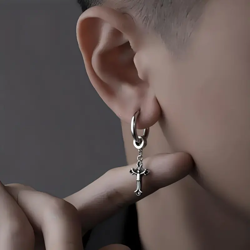 Universe Search Alloy Stud Earrings Unisex-1