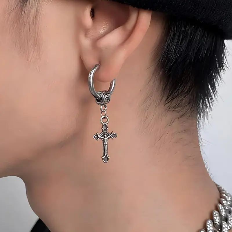 Universe Search Alloy Stud Earrings Unisex-2