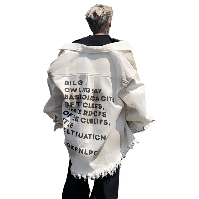 NEAR HERE Denim Jackets Unisex-2