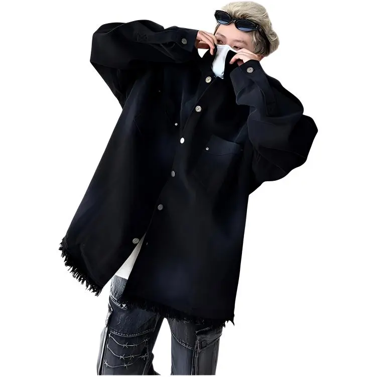 NEAR HERE Denim Jackets Unisex-6