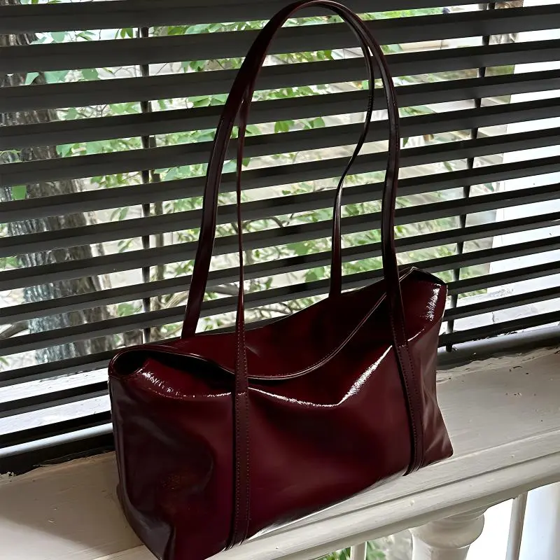 BEMIX PETS Cow Leather Handbag Regular Women's Red-1