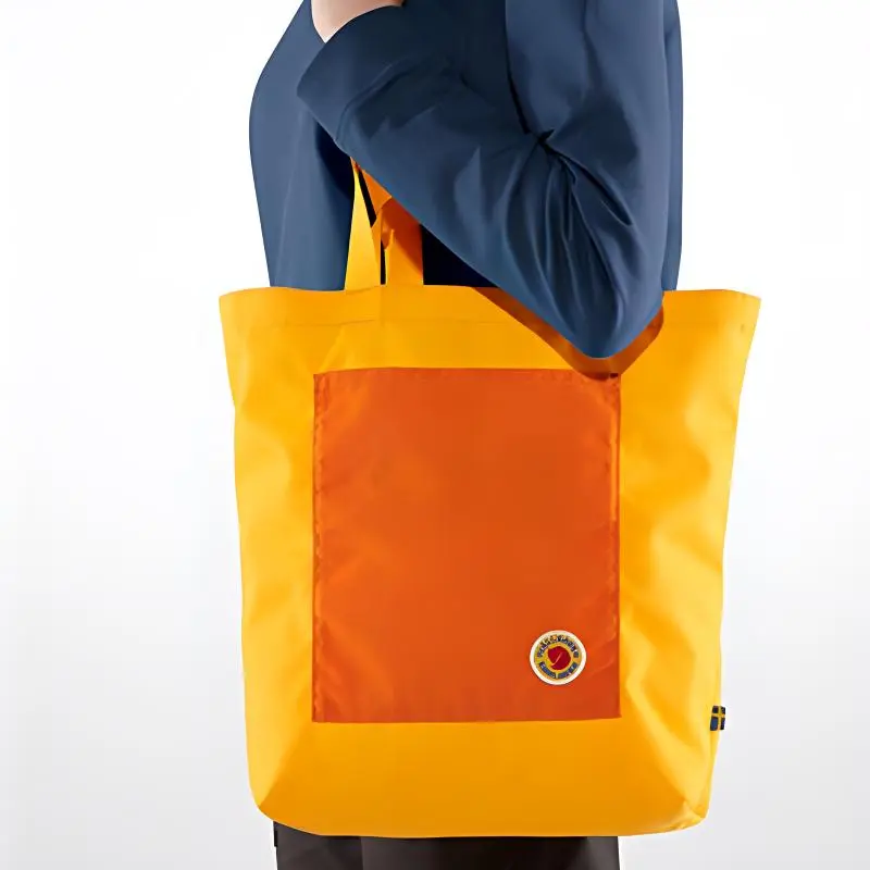 Fjallraven Kanken Canvas Shoulder Bag, Crossbody Bag, Handbag Unisex Pumpkin Yellow/Deep Orange-3