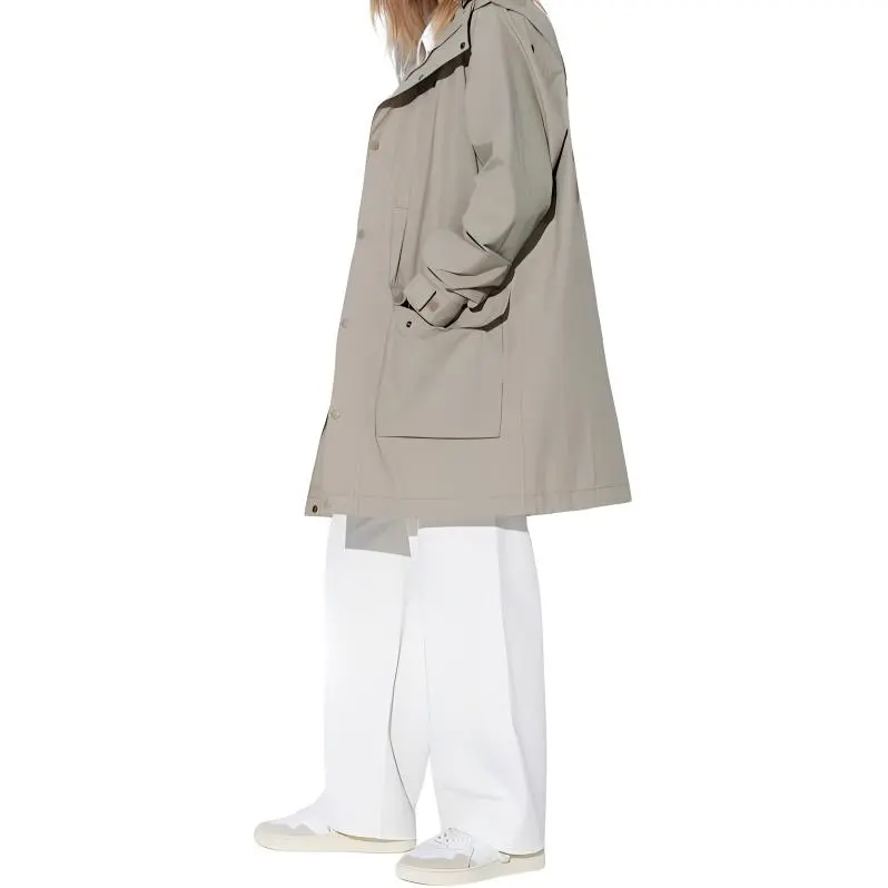 UNIQLO Trench Coat Unisex Dark Beige-2