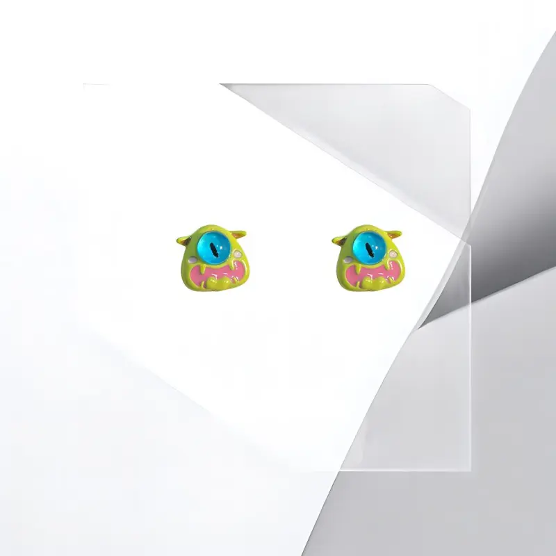 Universe Search S925 Silver Stud Earrings Women's-3