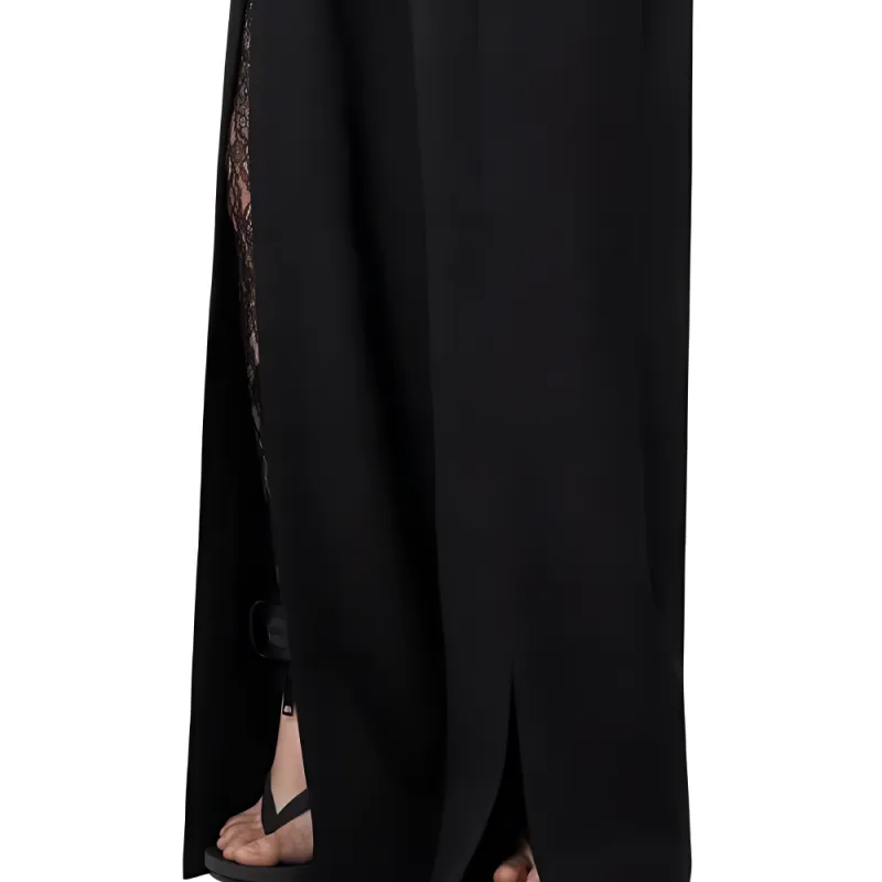 Burberry Wide Leg Trousers 'Black'-4