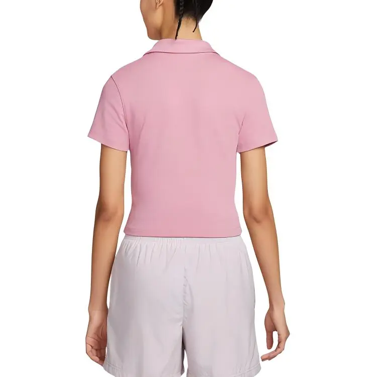 Nike Sportswear Essentials Series Polo Shirt Women's Pink-1