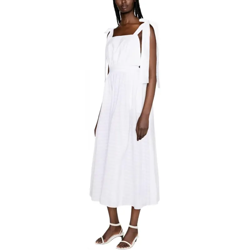 MSGM Bow detail Midi Dress-3