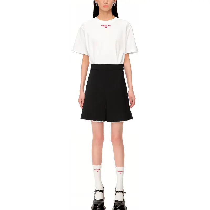 SHUSHUTONG T Shirt Women's White-3