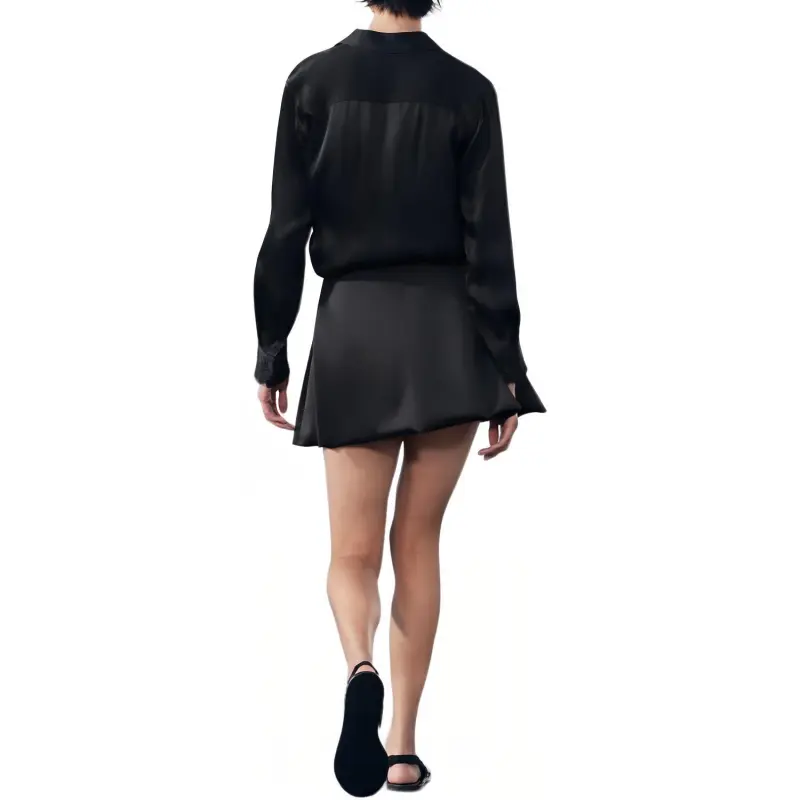 ZARA Casual Short Skirts Women's Black-4