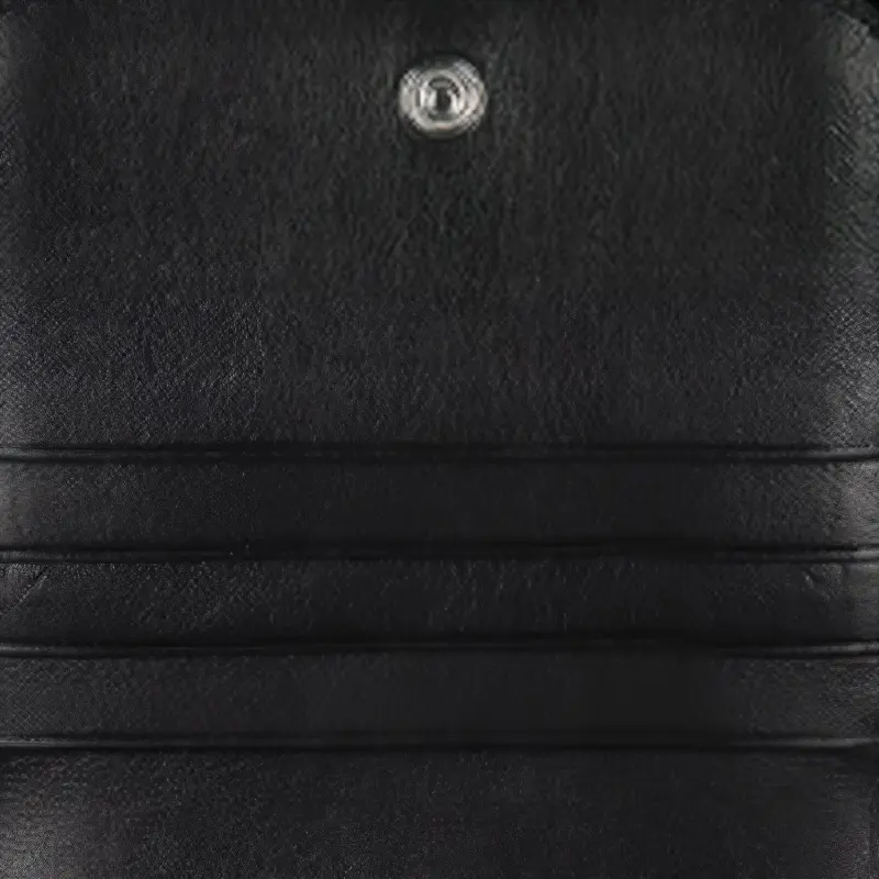 Balenciaga Crocodile Leather Patchwork Calfskin Wallet Men's Black-4