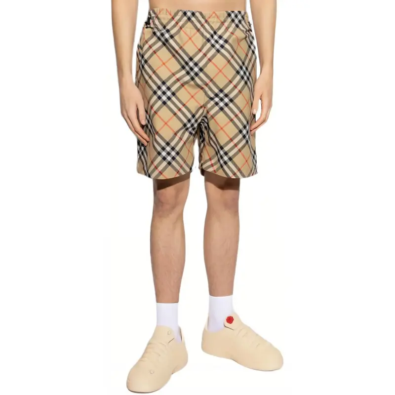 Burberry Check Printed Bermuda Shorts-3