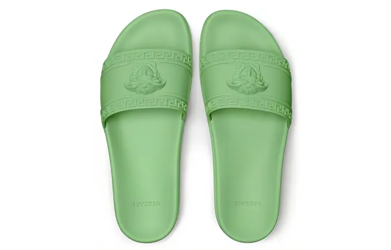 FANSIZHE Abrasion Resistant Slide Slippers Men's Green-2