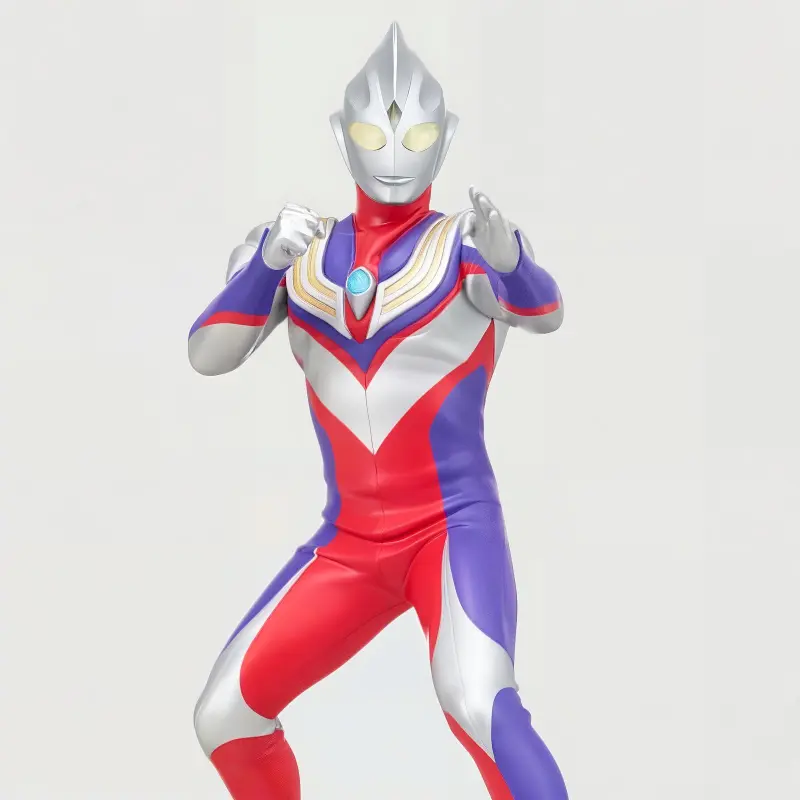 BANPRESTO Ultraman Tiga Glass Factory Hero Emblem A Model For Glory Bonus Gifts-1