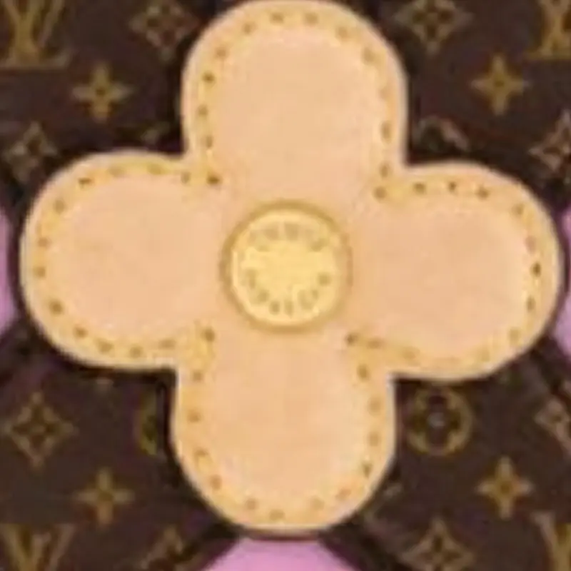 LOUIS VUITTON Leather Bag Charm Bag Accessory Women's Pink & Brown-2