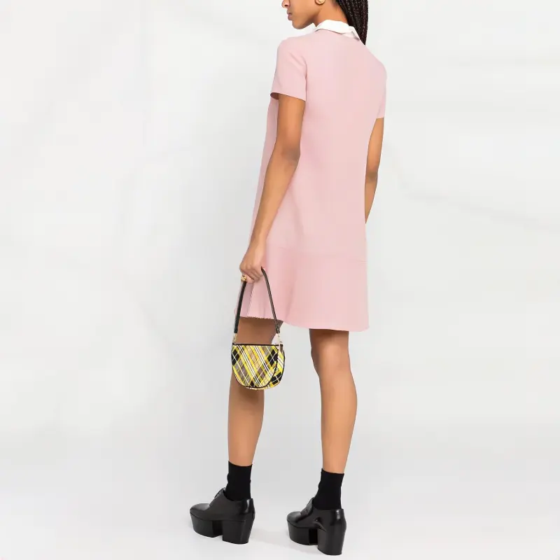RED VALENTINO Short Sleeved Dresses Women's Pink-4