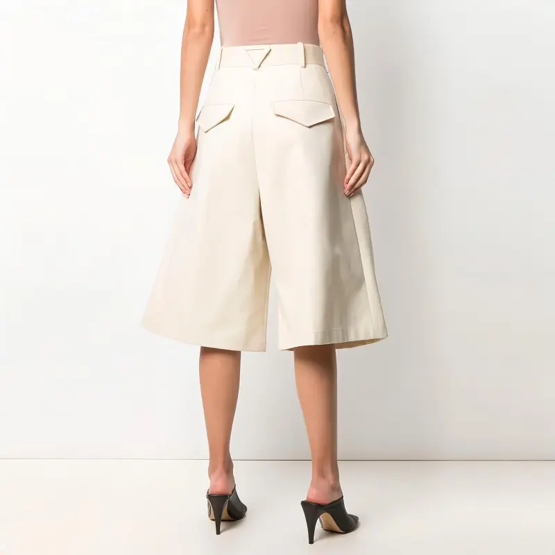 Bottega Veneta FW21 Casual Shorts Women's Beige-4