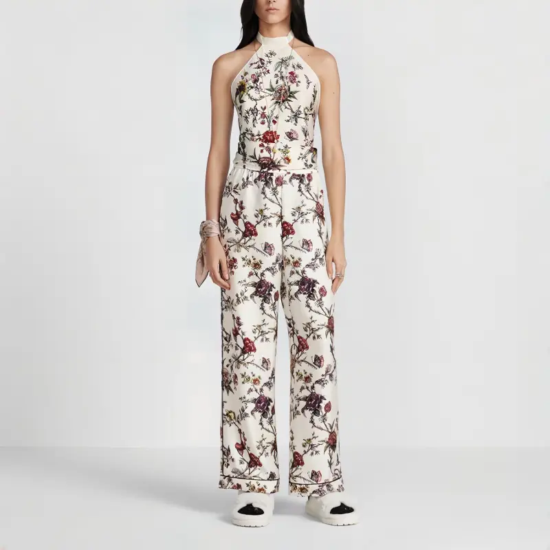 DIOR Chez Moi Pajama Pants Women's White-2