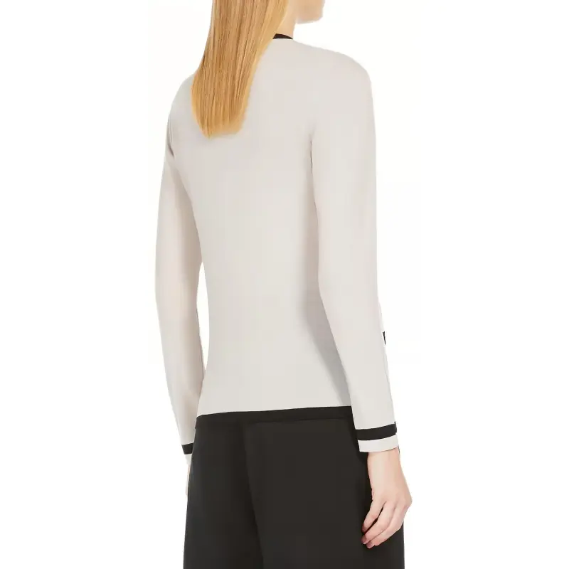 'S MAX MARA Kenya V Neck Buttoned Cardigan-3