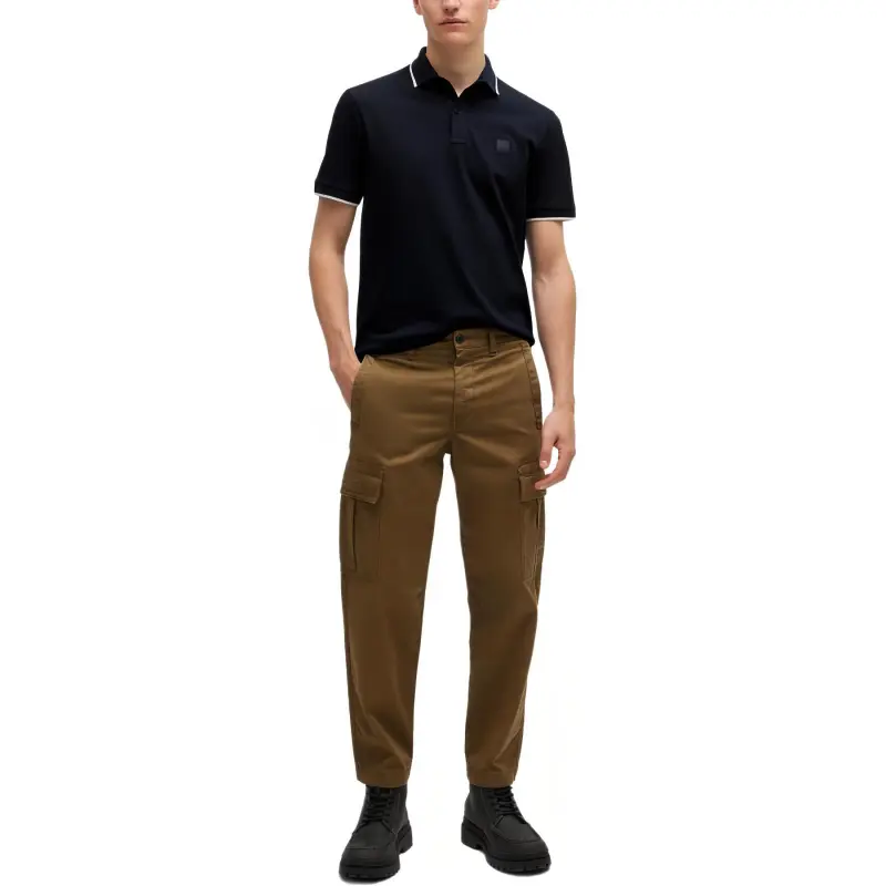 HUGO BOSS Logo Embroidered Polo Shirt-1