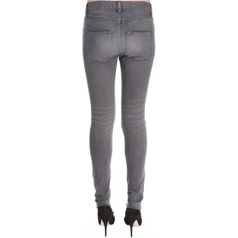 Balenciaga Jeans Regular Fit Women's Gray-3