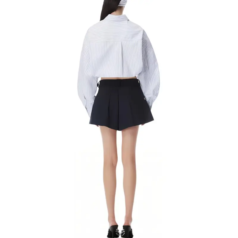 Alexander Wang Striped Cropped Shirt-3