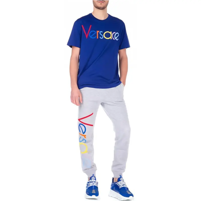 VERSACE T Shirts Men Blue-5