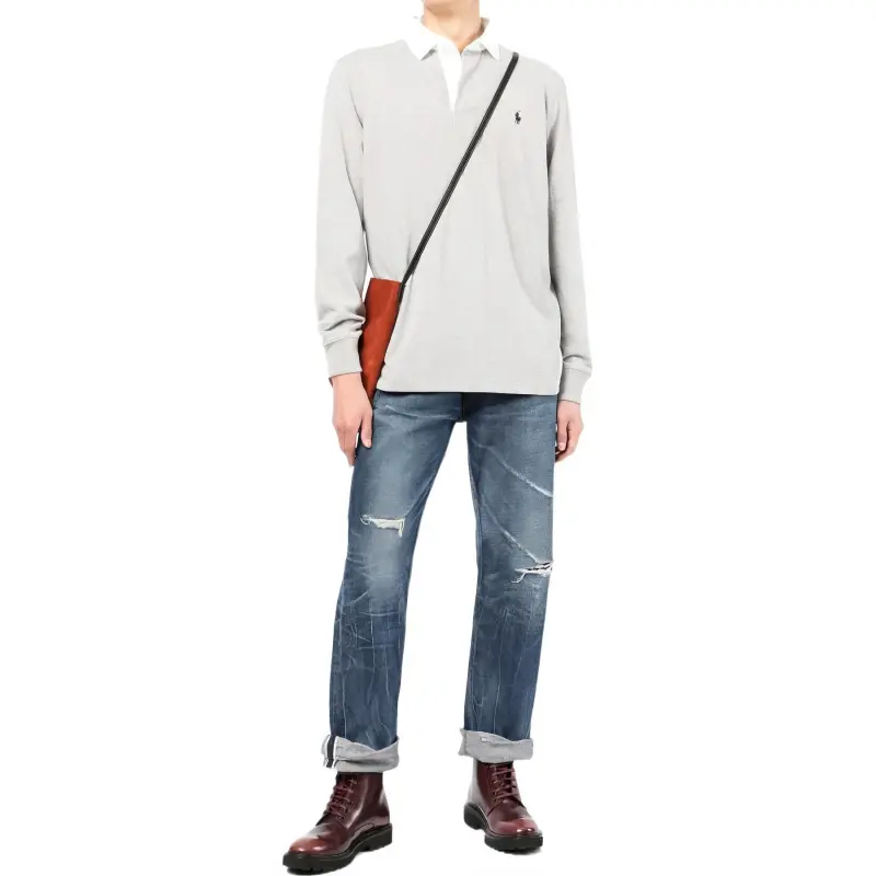 Polo Ralph Lauren SS22 Polo Shirt Men's Gray-1