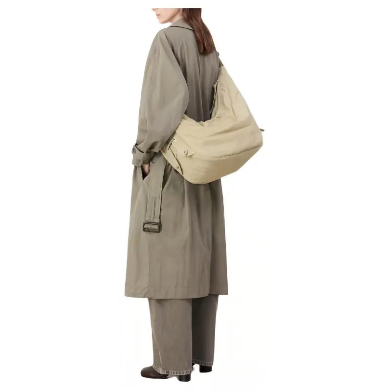 Lemaire Nylon One Shoulder Handbag Medium Size Women's Sage Green-3