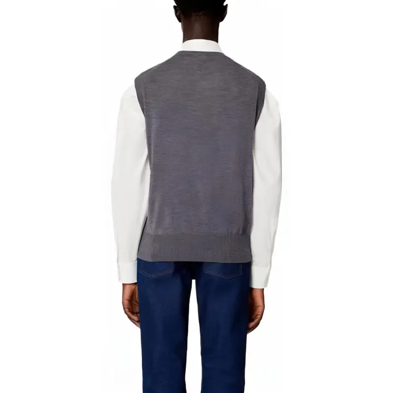 AMIPARIS Argyle Knitted Vest-3