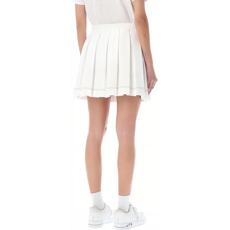 LACOSTE Casual Short Skirts Women's White-2