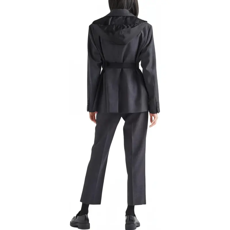 PRADA Mid-Rise Zip-Pocket Cropped Trousers-3