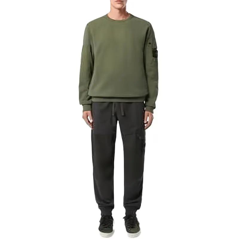 STONE ISLAND Logo Patch Crewneck Sweatshirt-1