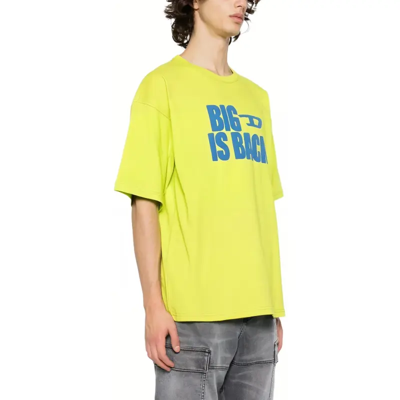 DIESEL T Shirt Men's Yellow Green-3