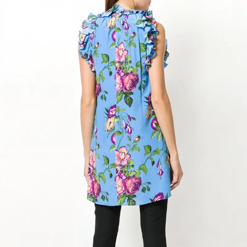 GUCCI FW21 Sleeveless Dress Women's Blue-1