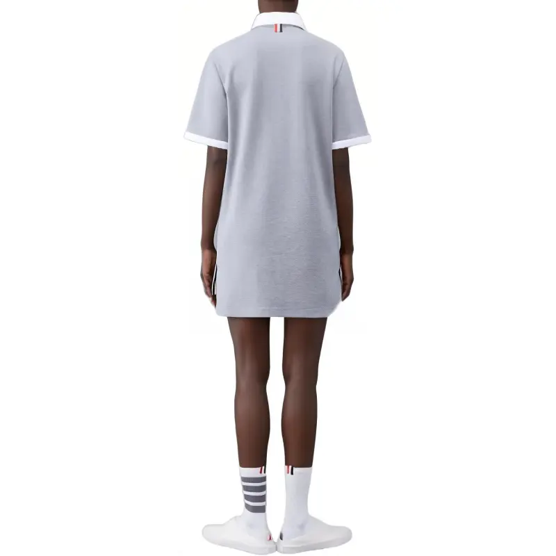 THOM BROWNE Short Sleeved Dresses Women's Gray-3