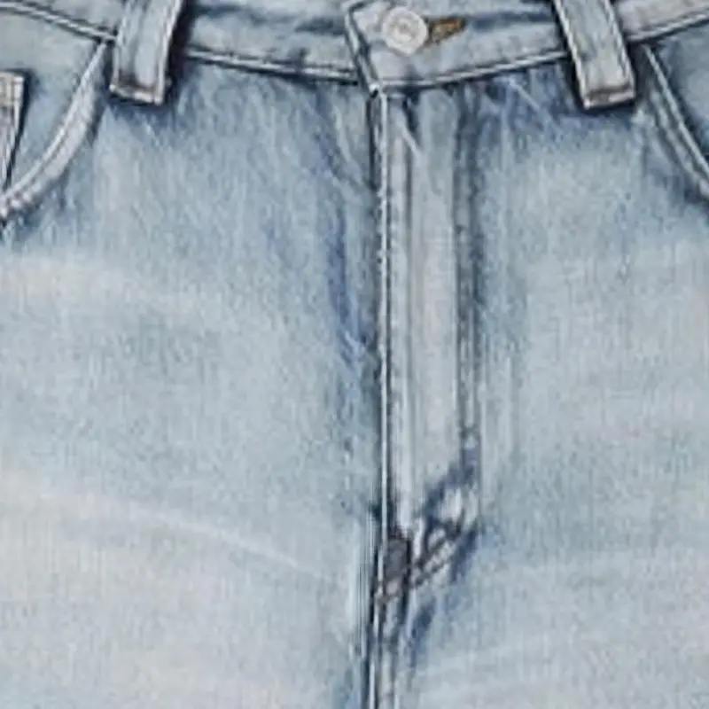Balenciaga SS21 Jeans Cropped Pants Women's Blue-2