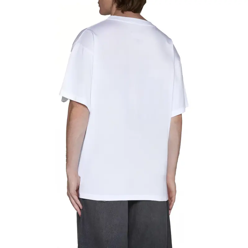 MM6 Maison Margiela Logo Patch Crewneck T Shirt-3