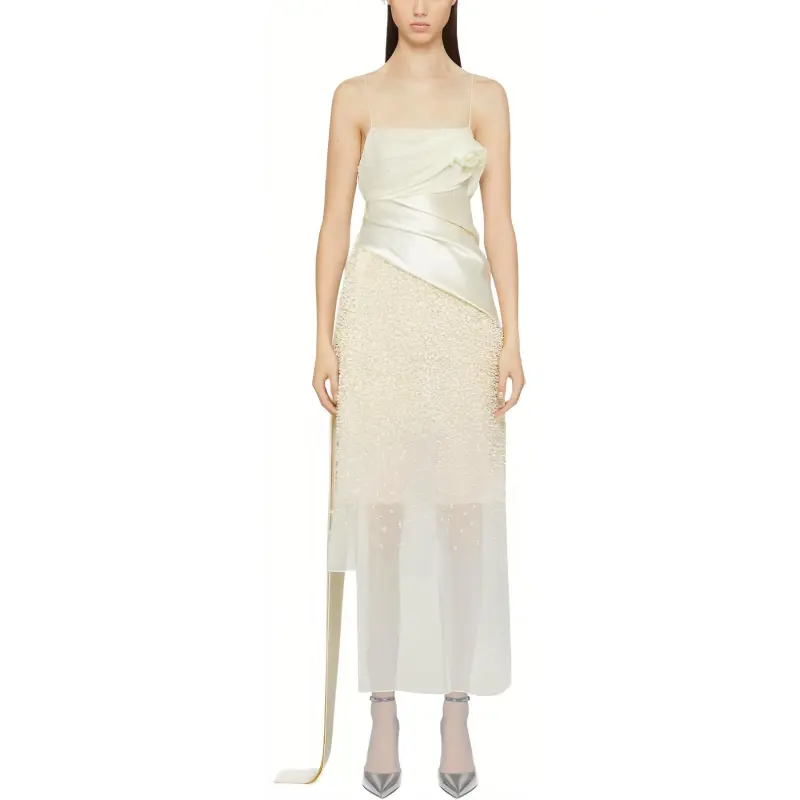 GIVENCHY SS24 Slip Dresses Women's Butter-1