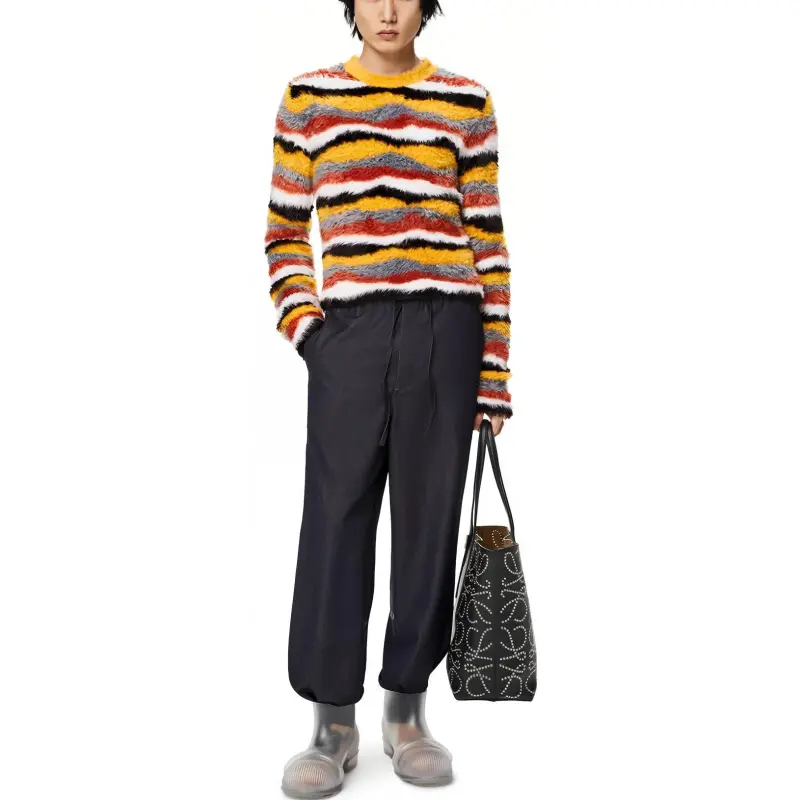 LOEWE Multicolour Stripe Knit Sweater-1