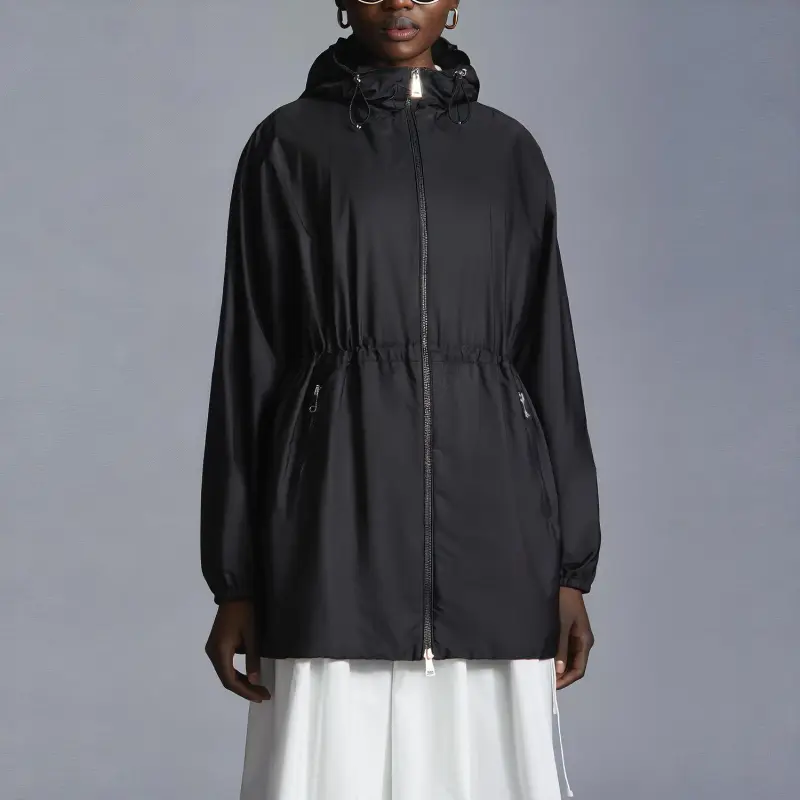 Moncler FW22 Trench Coat Women's Black-2