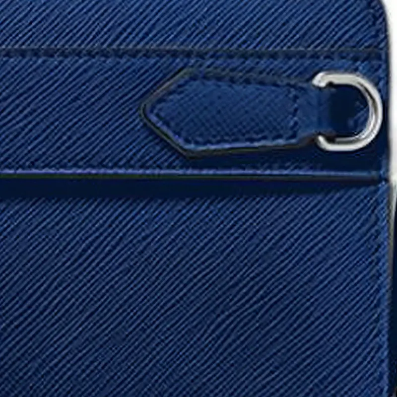 MONTBLANC Cow Leather Cell Phone Pouch Men's Midnight Blue-4