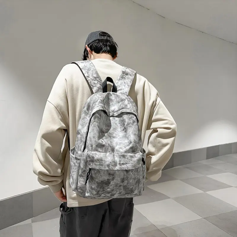 ResNonverba PU Backpack Men's Multicolor-2