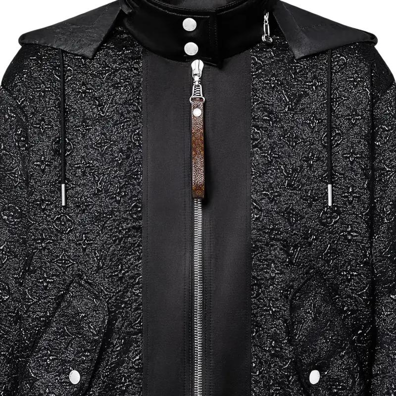 LOUIS VUITTON Monogram Jacquard Zip Up Jacket-3