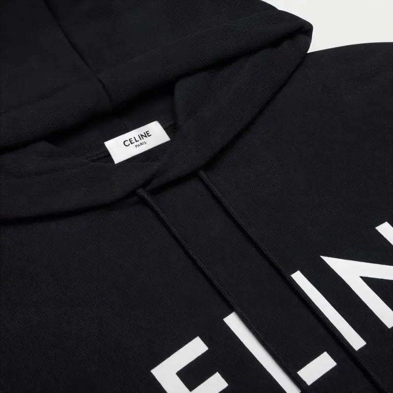 CELINE Loose Hoodie In Cotton Fleece-2