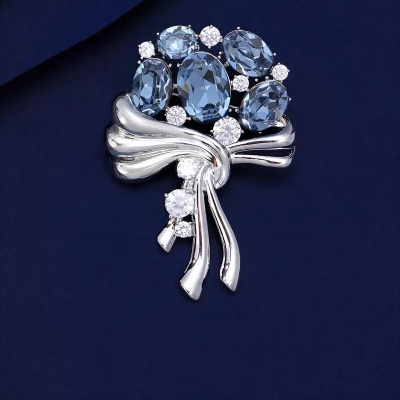 VIOLET Copper Alloy Brooches Unisex-3