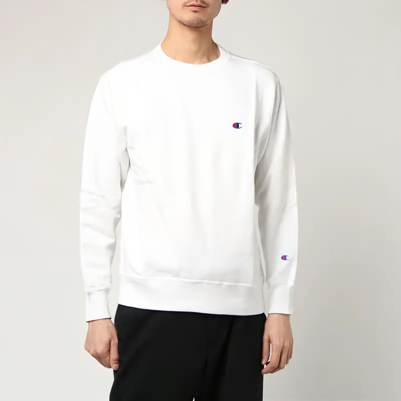 Champion Sweatshirt Japan Version Unisex White-5